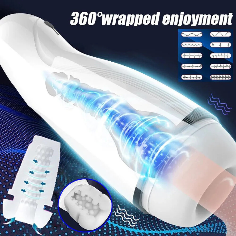 Men'S Self-Discreet Automatic Vibrating Massage USB Rechargeable 10 Vibration US