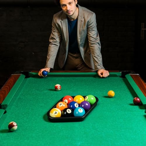 Black Billiards 9 Ball Pool Table Triangle Rack 9-Ball Diamond Pools Ball