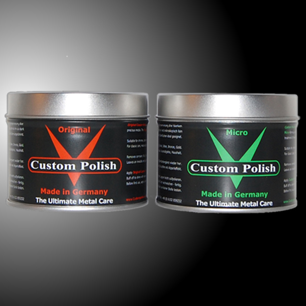 Custom Polish Polishing Kit 2 x 400 g Chrome Polish Chrome Aluminium Metal Polish Care