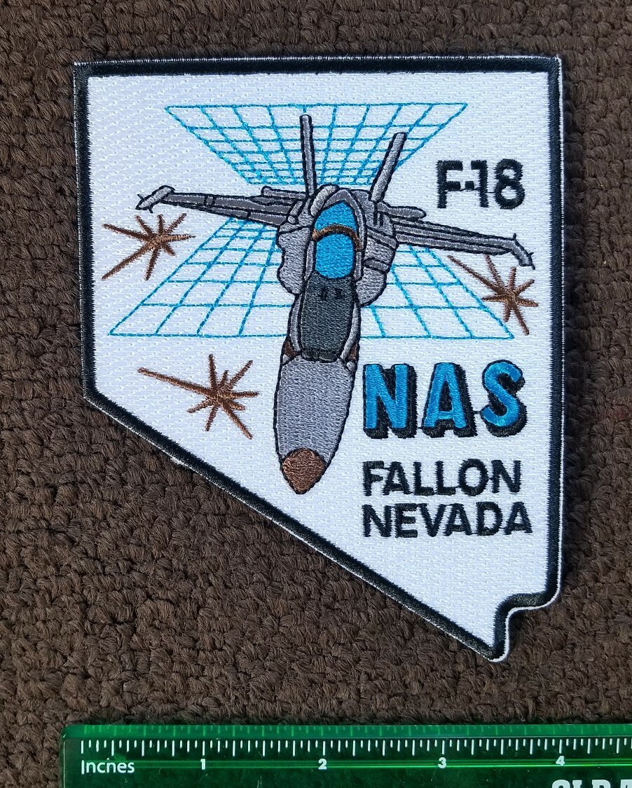 Naval Air Station Fallon Nevada NAS FALLON F-18 Tactical Training Military Patch