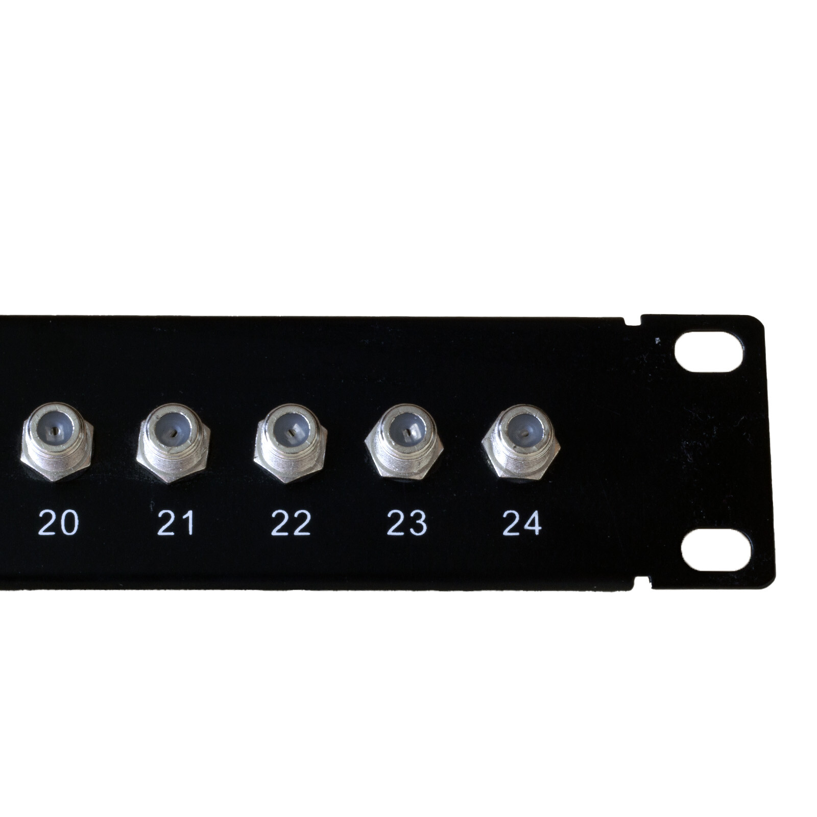 24 Port CATV F Coax Connector 19" Rackmount Patch Panel