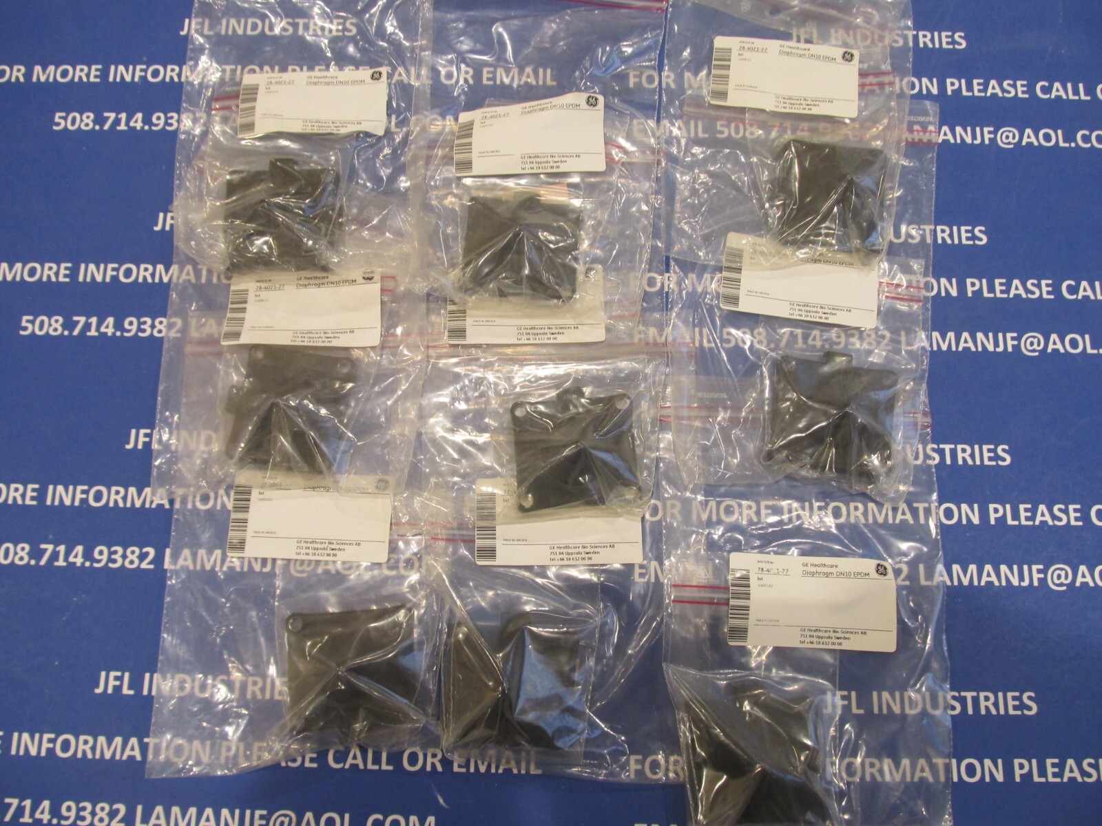 Gemu/Cytiva DN10, 3/4" EPDM Diaphragm, w/ SS Sleeves, 600010M13D, 28402127, New