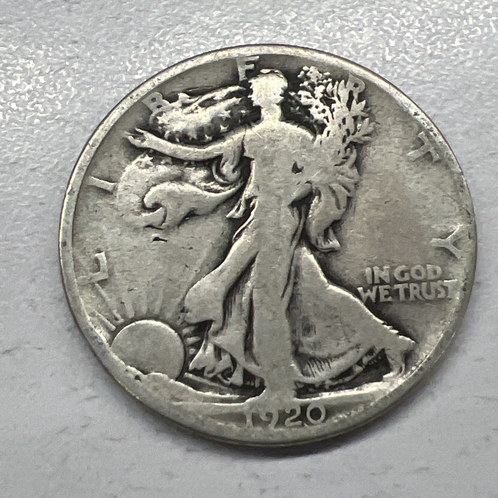1920 50C Walking Liberty Half Dollar  Actual Coin Nice Details