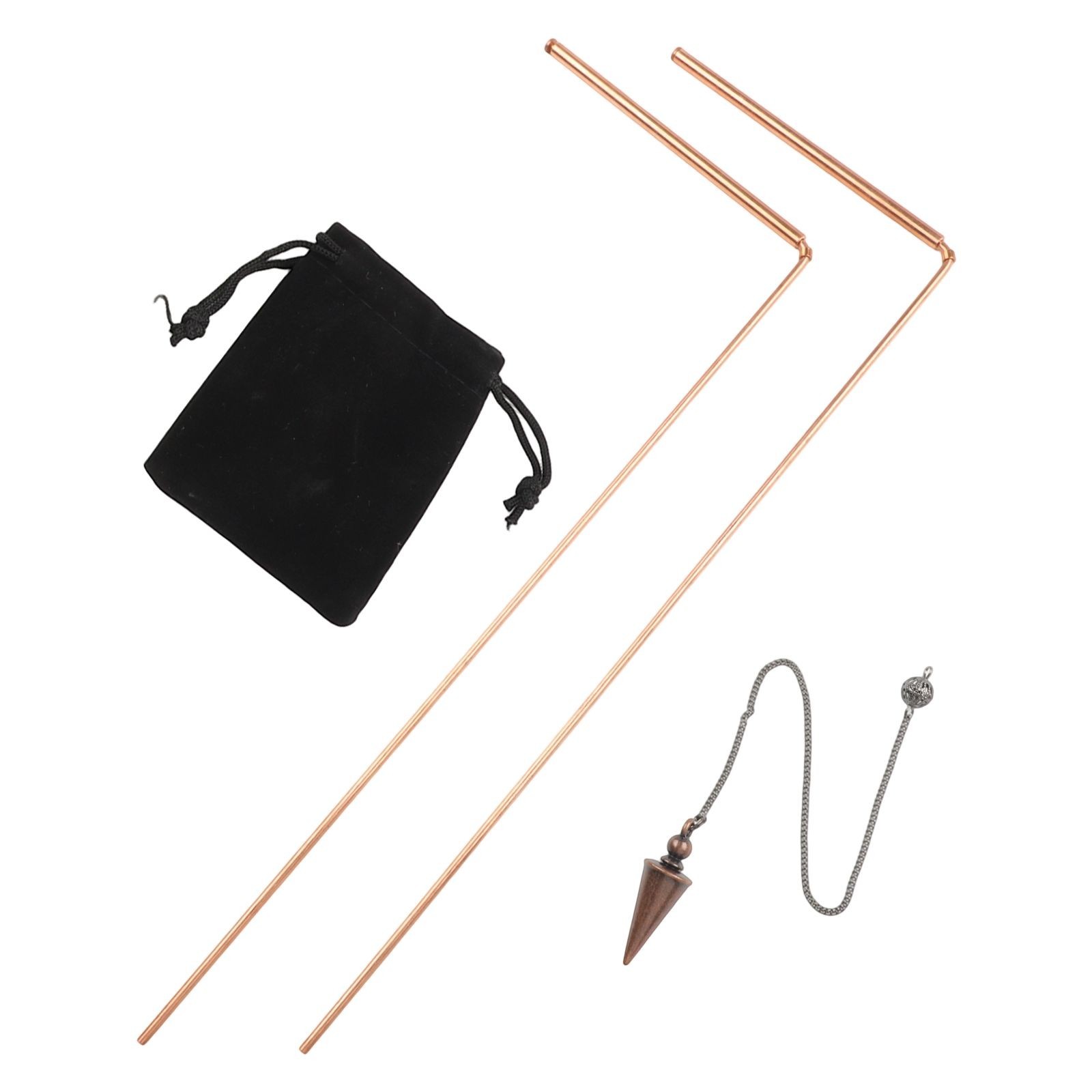 Dive into Exploration Premium Telecscopic Copper Rods & Divination Pendant