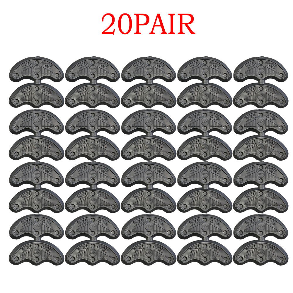 40Pc/20 Pairs Rubber Heels Savers Toe Plates Taps  DIY Shoe Repair Pads Unisex