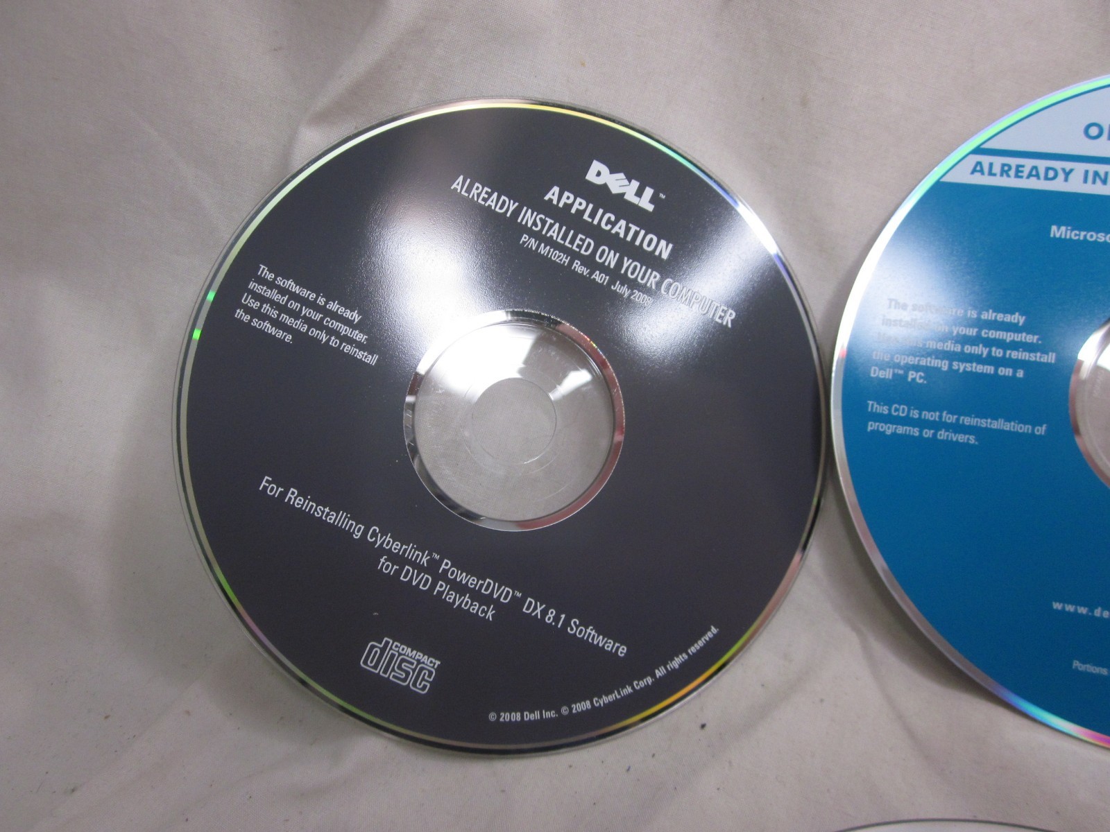 vintage Compact Disc DELL Operating Software CD DVD Vista XP Microsoft lot