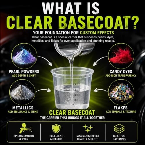 LiME LiNE Clear Automotive Basecoat Paint Quart Intercoat Binder