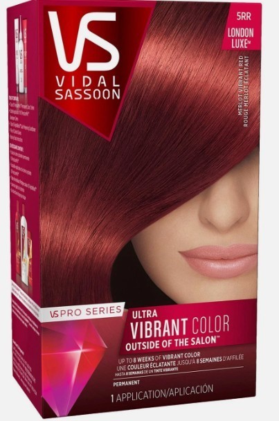 Vidal Sassoon 5RR Merlot Vibrant Red Permanent Hair Color/Dye