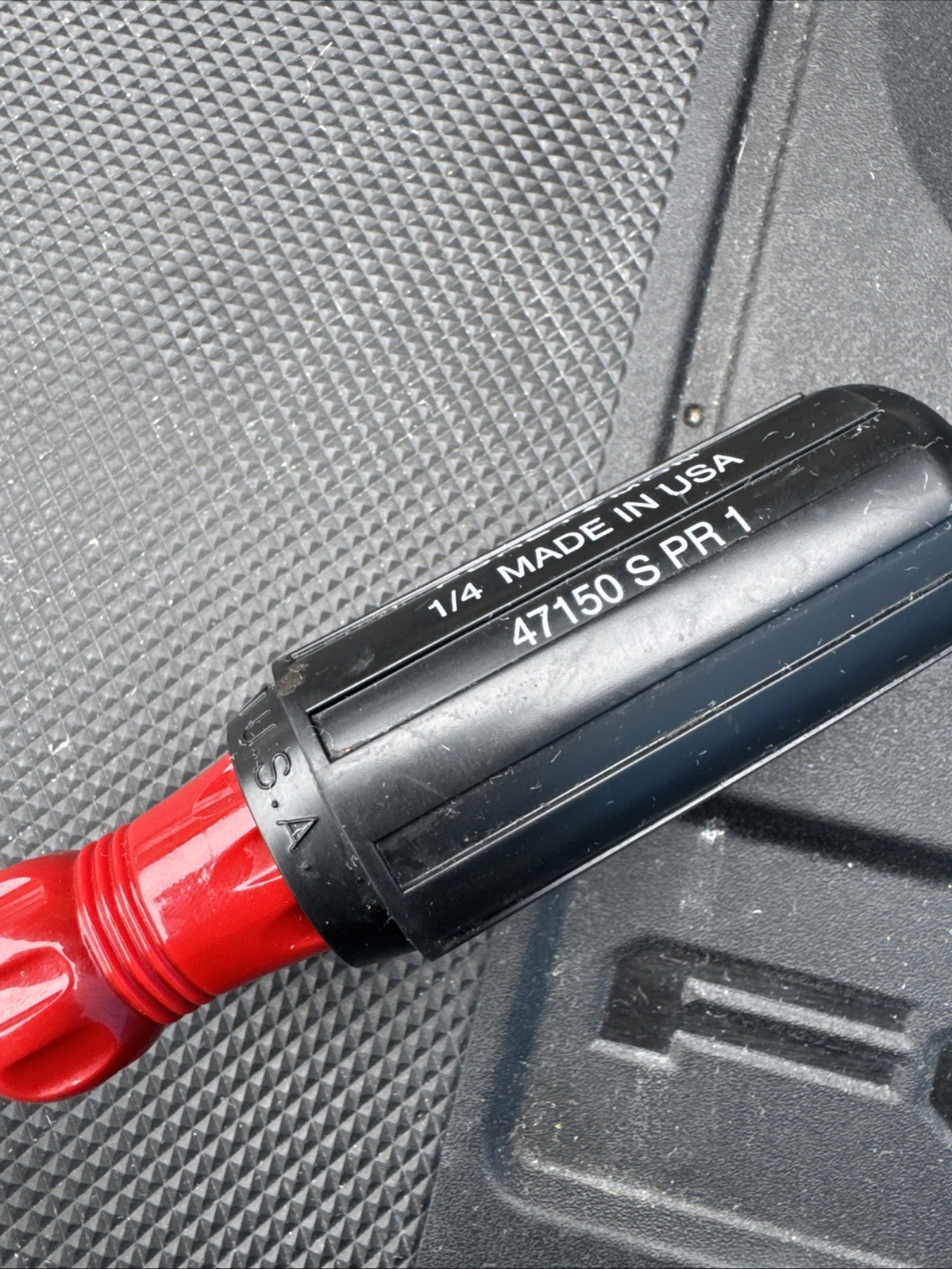 Sears Craftsman USA Rare Pratt Read Screwdriver Black Blade 47150 Red Handle