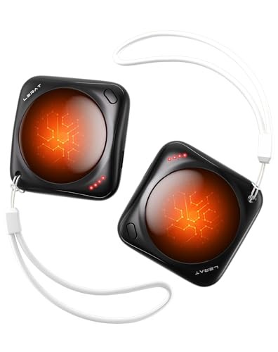 Hand Warmers Rechargeable, 2 Pack Electric Hand Warmers, Reusable Black