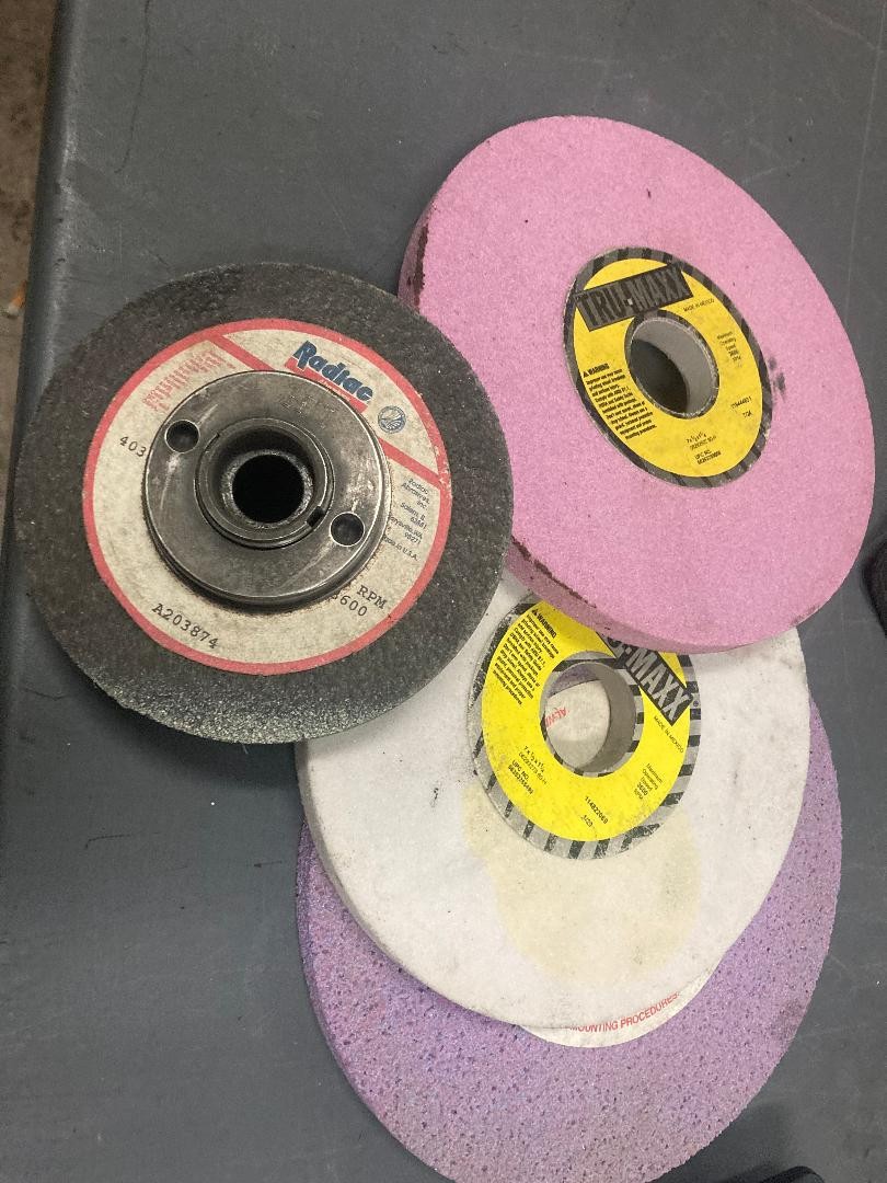 SURFASCE GRINDER WHEEL HUB w/ 6-7" wheels 1-1/4' hub