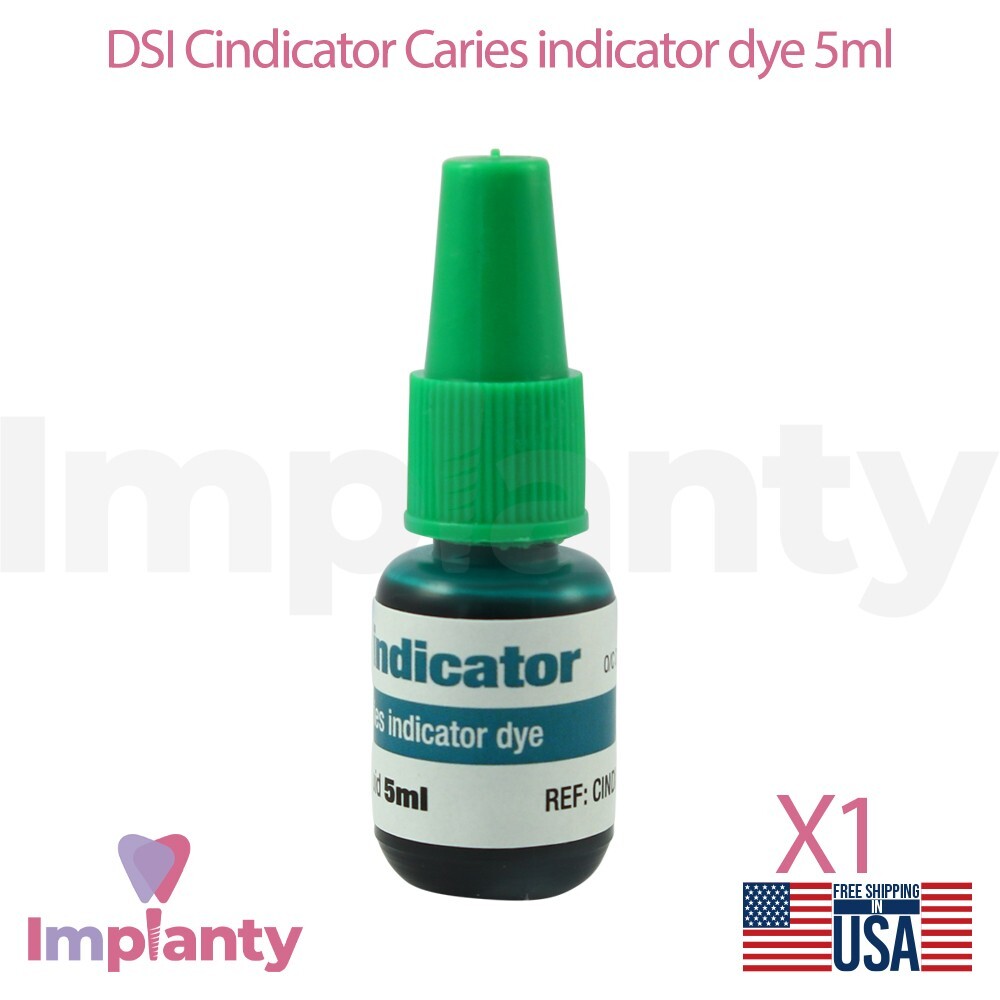 Dental Cindicator Caries Indicator Dye 5ml Green Economical Dropper Bottle