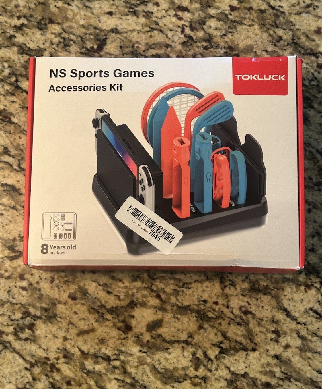 Tokluck NS Sports Games Accessories Kit Red and Blue