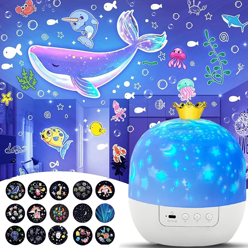 Rotating Star Light Projector Room Living Room Sky
