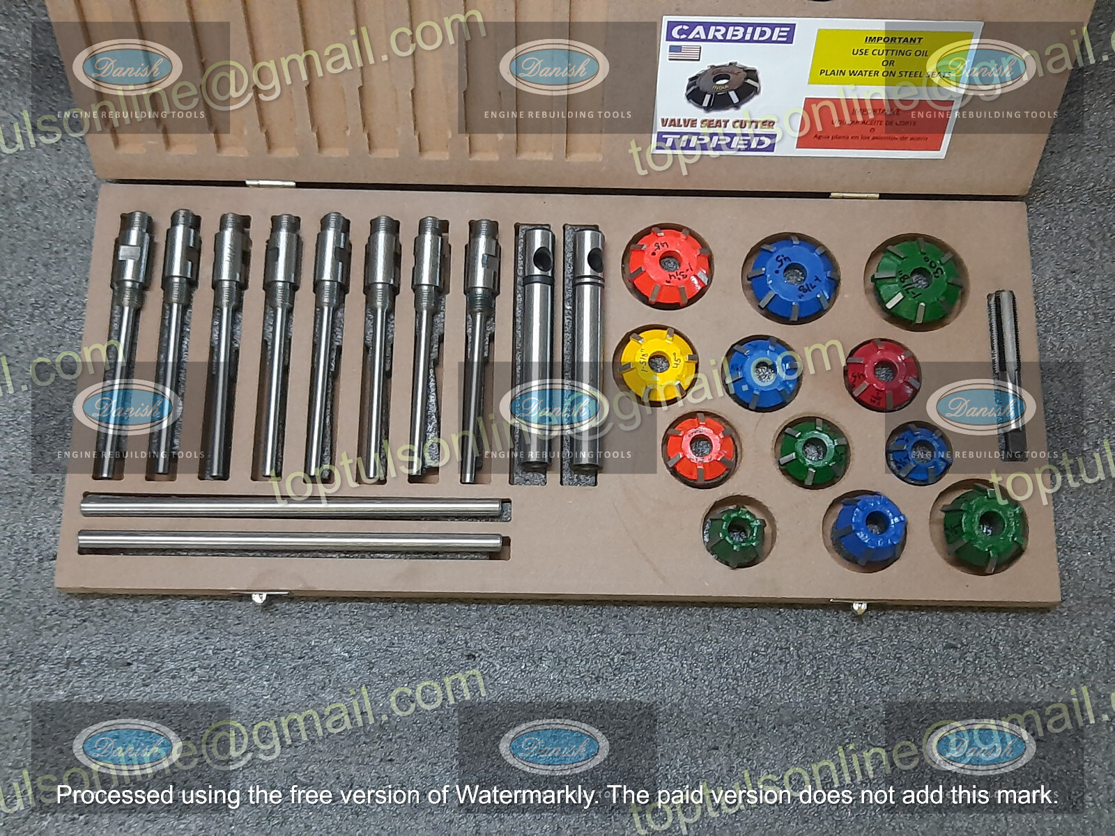 HONDA,BMW,DUCATI,YAMAHA KAWASAKI PERFORMANCE VALVE SEAT JOB KIT CARBIDE TIPPED