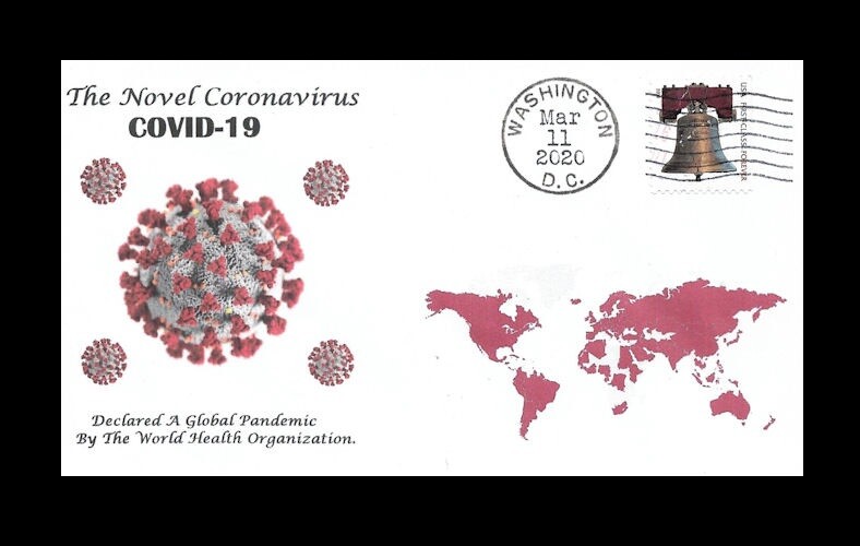 Historic 2020 Global Pandemic Corona Collector Remembrance Envelope 1423a