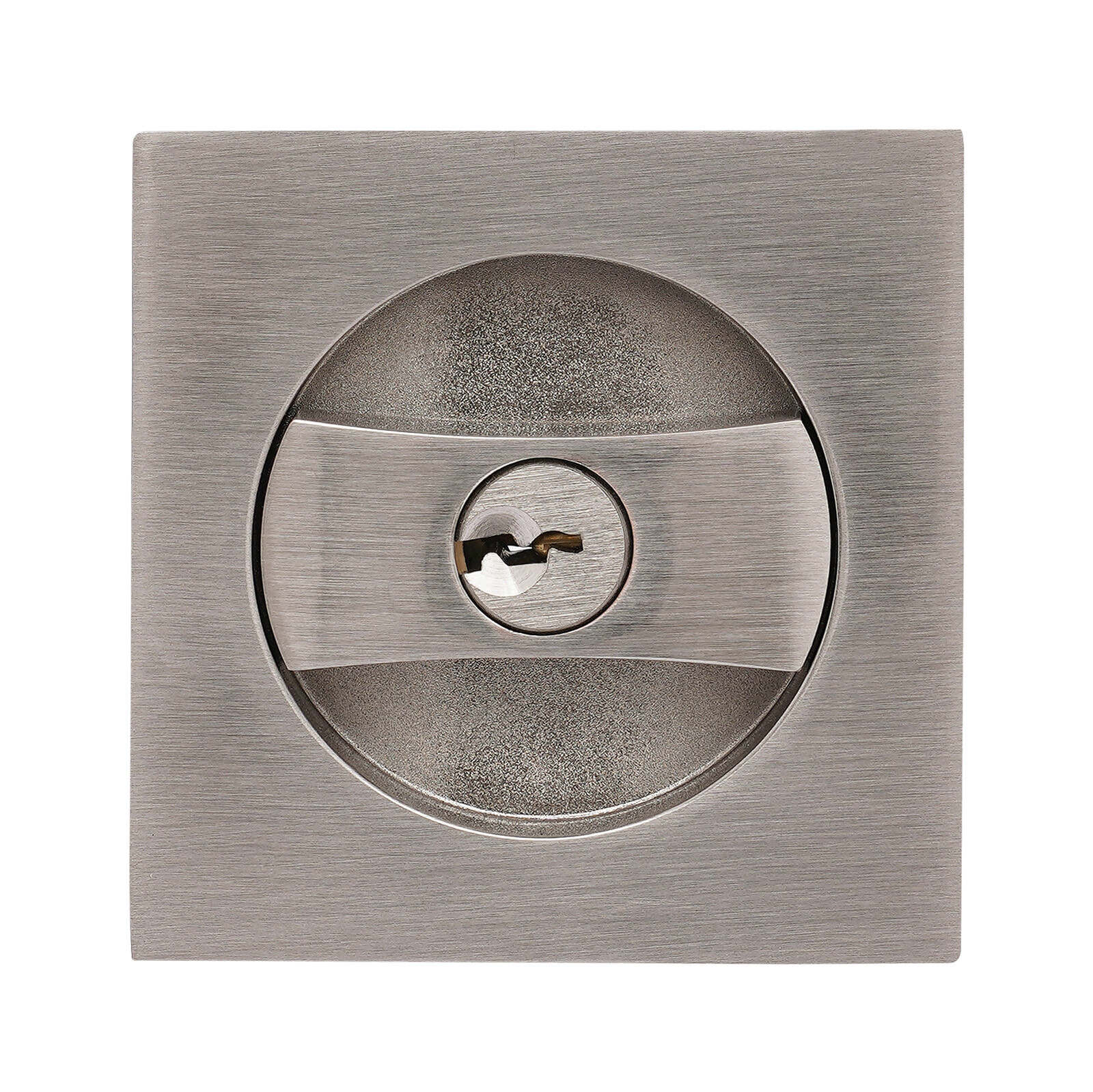 Cavity Sliding door Lock Privacy Function Entry lock Silver Square