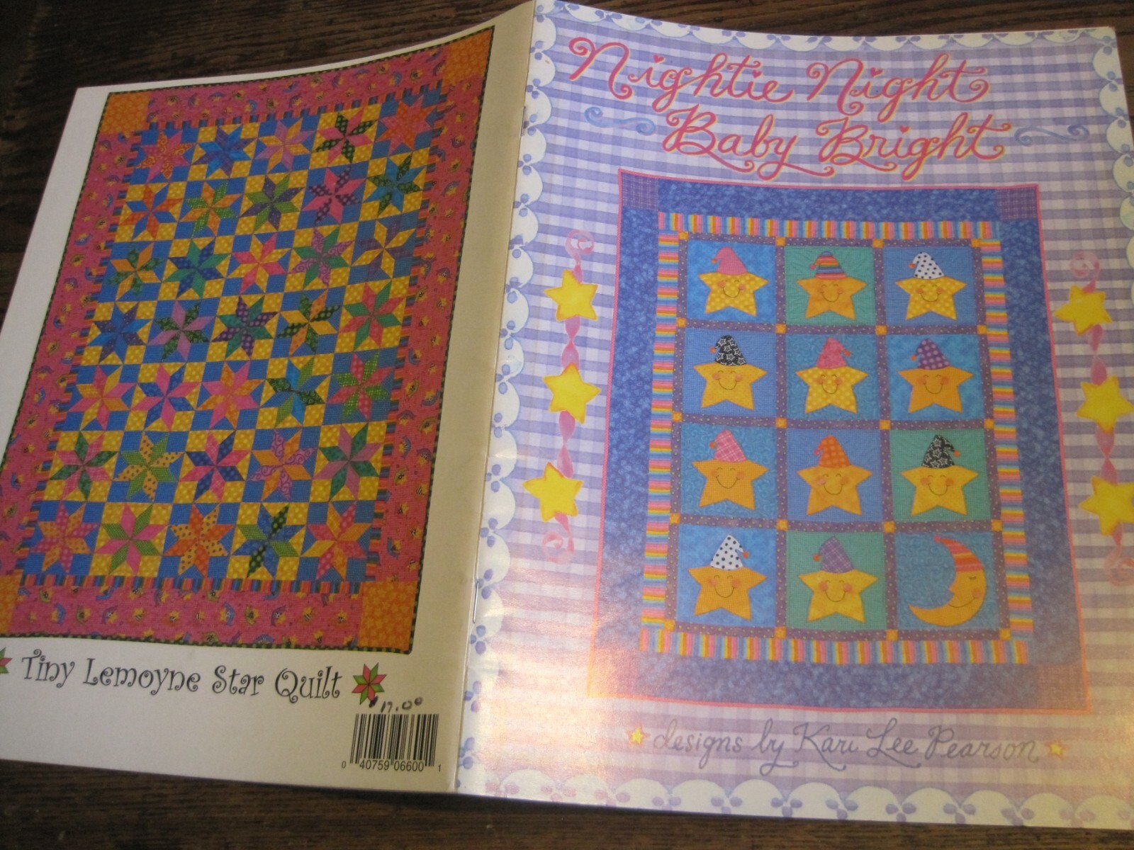 NIGHTIE NIGHT BABY BRIGHT BY KARI LEE PEARSON QUILT PATTERN BOOK