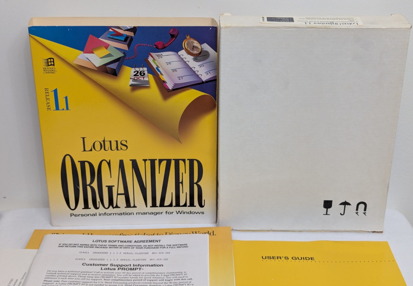 Lotus Organizer Personal Information Manager For Windows Release 1.1