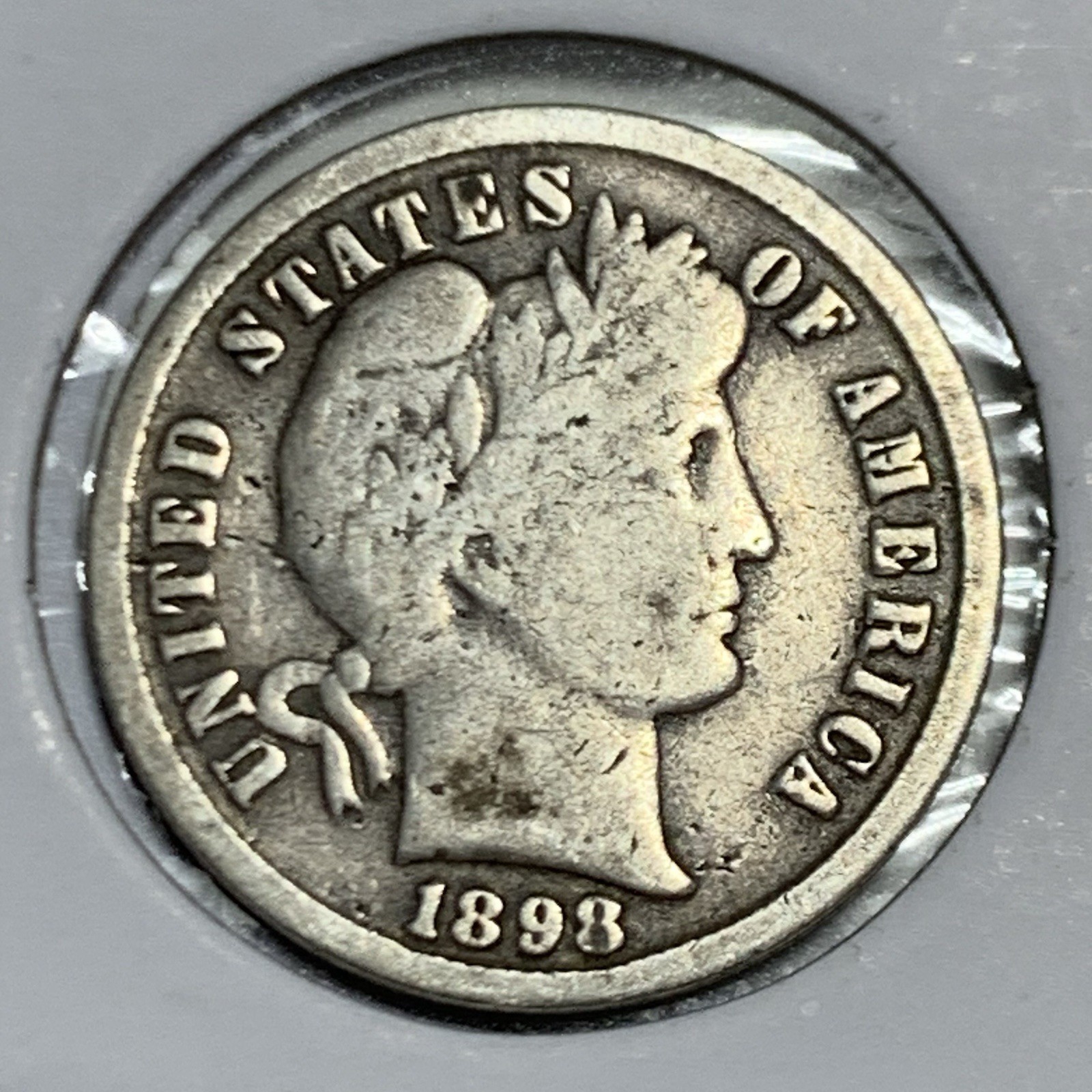 1898-P Barber Silver Dime ~ VF  Condition!
