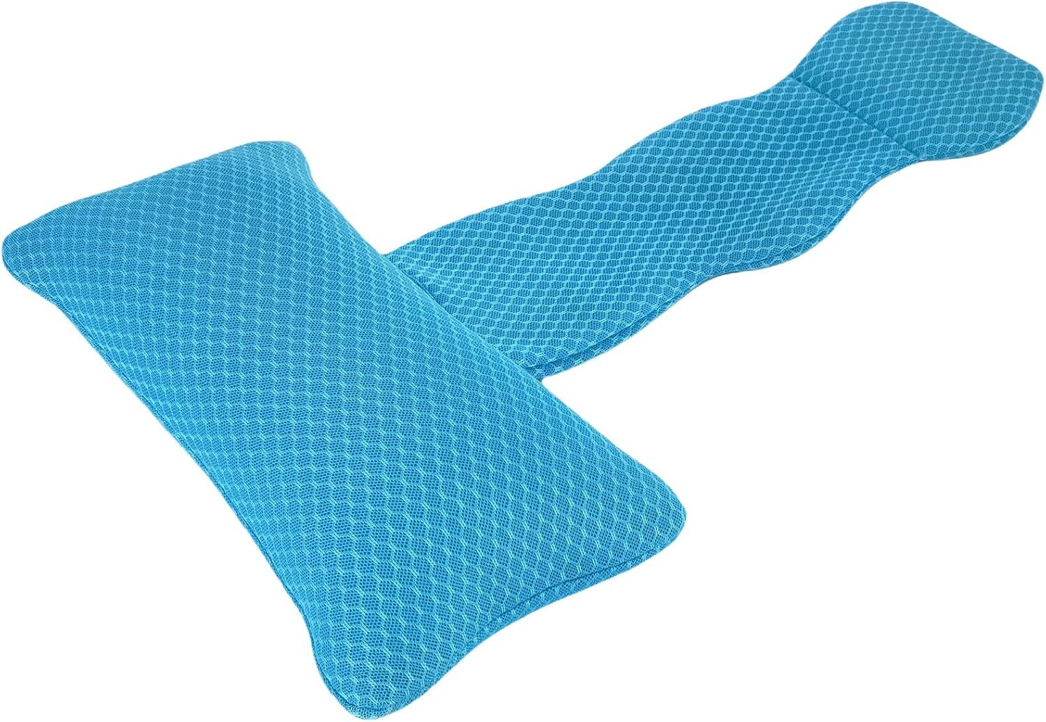 Headrest Pillow for Patio Chaise Lounge,Chaise Lounge Pillows Outdoor 3D Blue