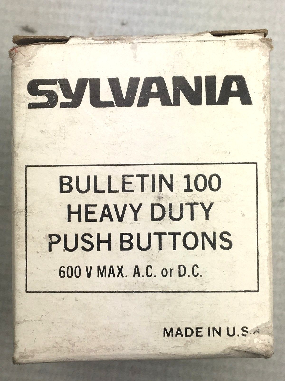Sylvania UDAC3A Type H Oiltight Selector Switch Operator (Qty 1) NEW IN BOX