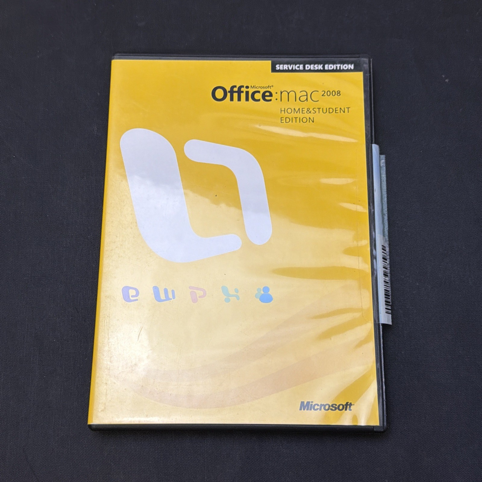 Microsoft Office Mac 2008 Home & Student Service Desk 3 Codes - Near Mint Disc