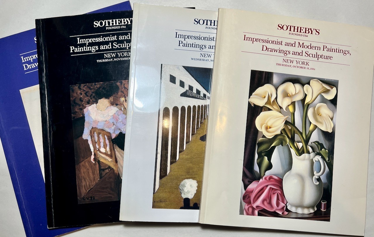 Sotheby's Auction Catalogs x4 Impressionist Modern Paintings Art 1984 Grosz Dufy