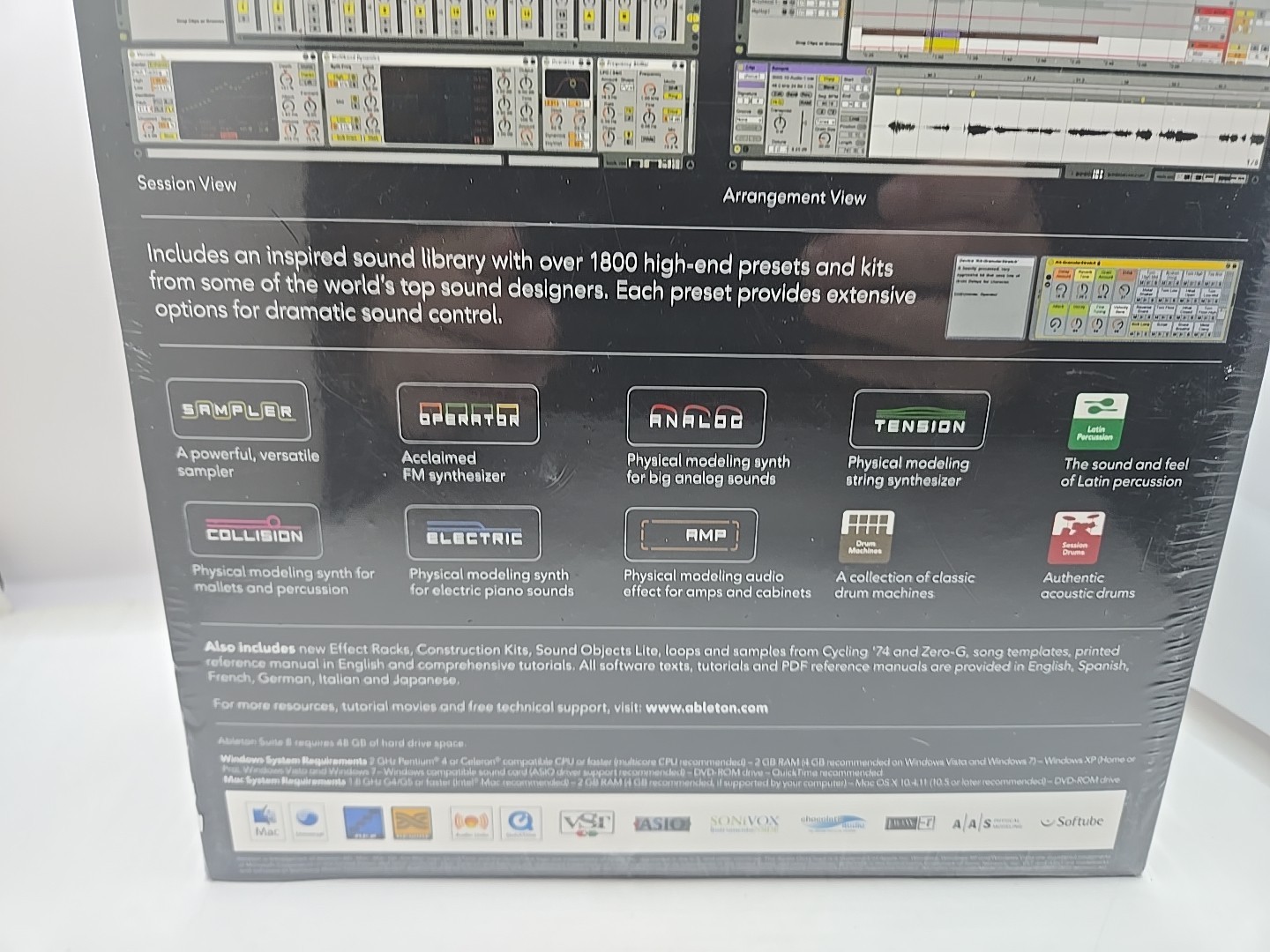 Ableton Suite 8 Live 8 Full Version OS Windows Sealed Free Shipping G1N