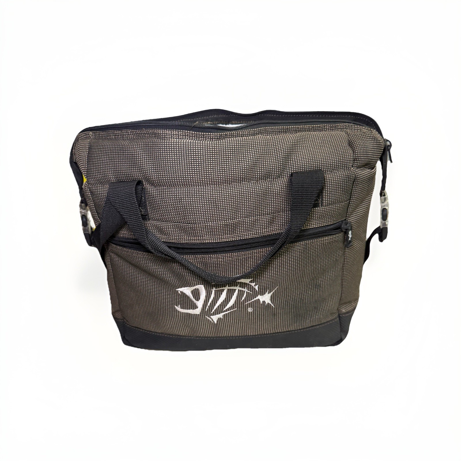 Salt Life Insulated Cooler Bag Soft Sided Fishing Beach Soft Tote Brown Black