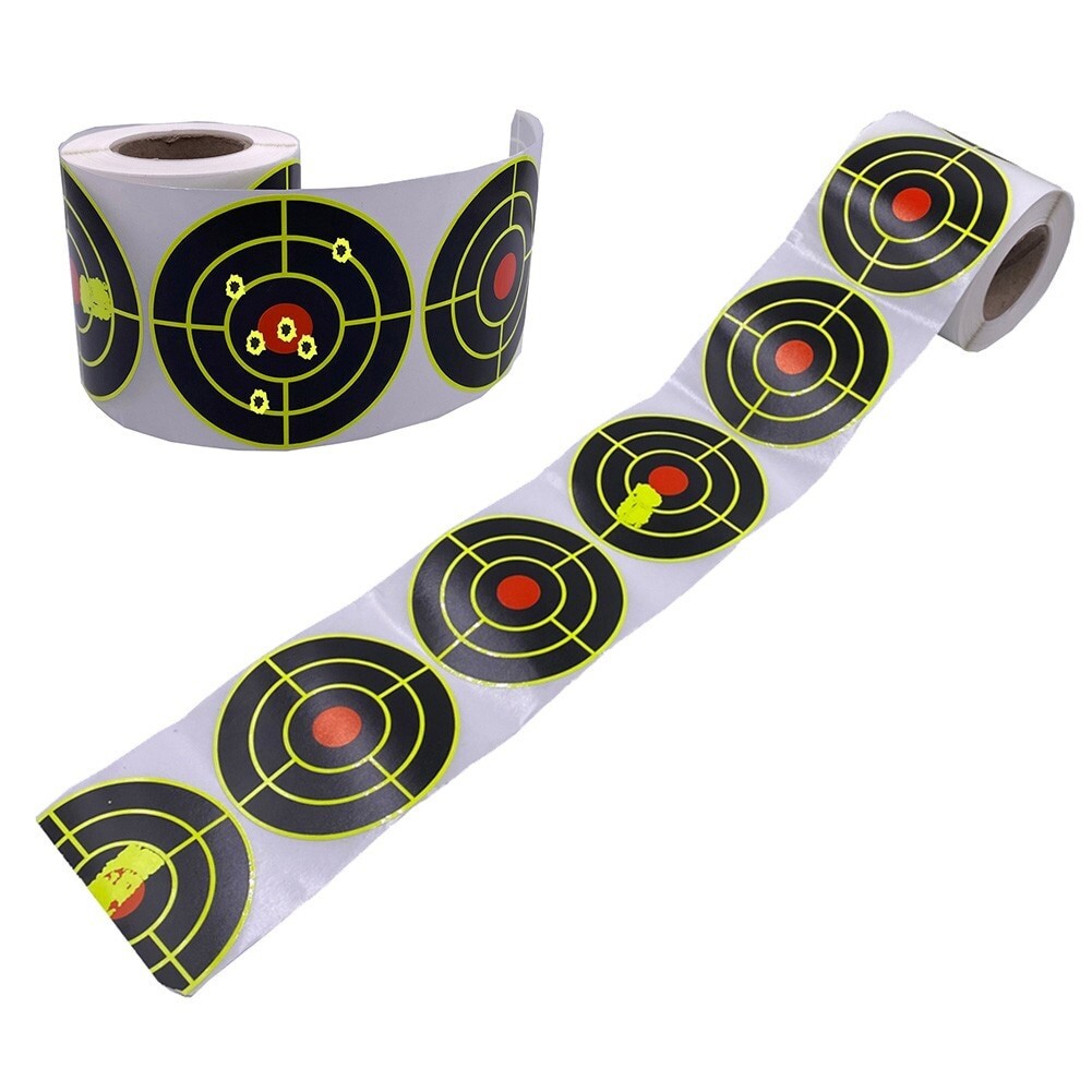 100/500Pcs 3" Shooting Self Adhesive Targets Splatter Reactive Target Stickers