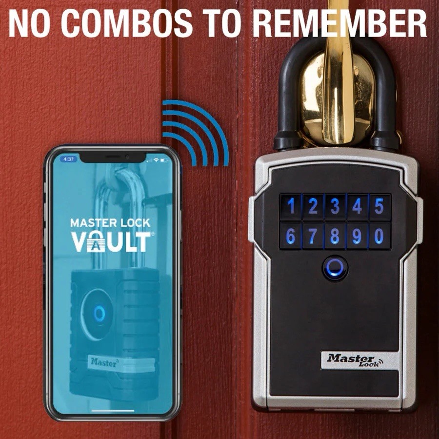 ✅Master Lock Portable Bluetooth Lock Box for Keys, Metal, 3-1/4 in — 7-13/64 in✅
