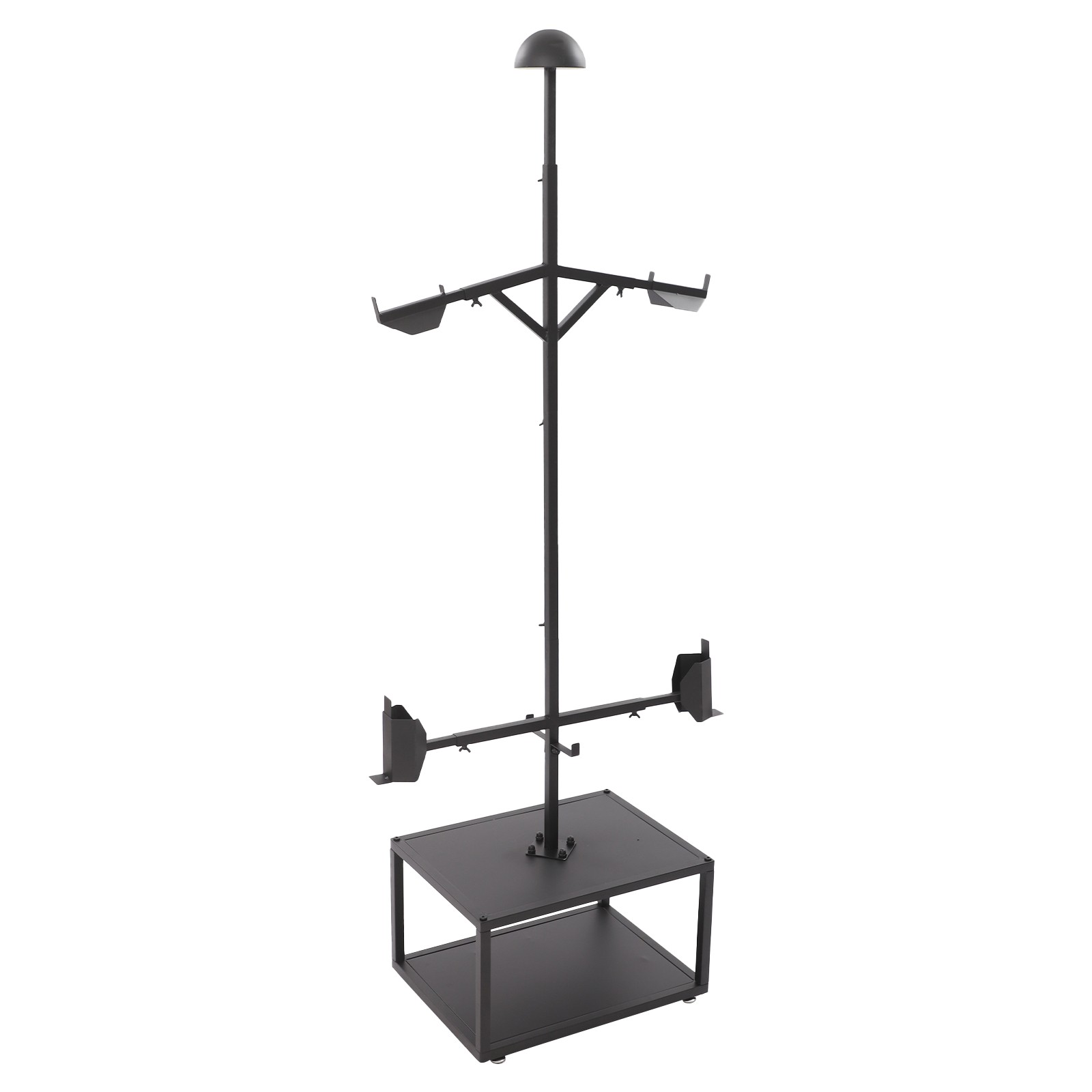 Tactical Gear Stand Helmet Vest Belt Display Rack, Heavy Duty Steel Vest Hanger