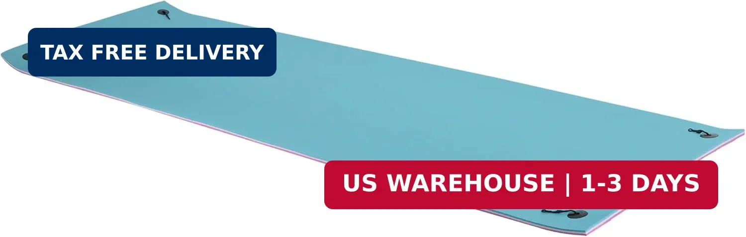 10' x 5' / 16.5' x 5' Lily Pad Floating Mat, 3-Layer Lily Pad Swimming Po
