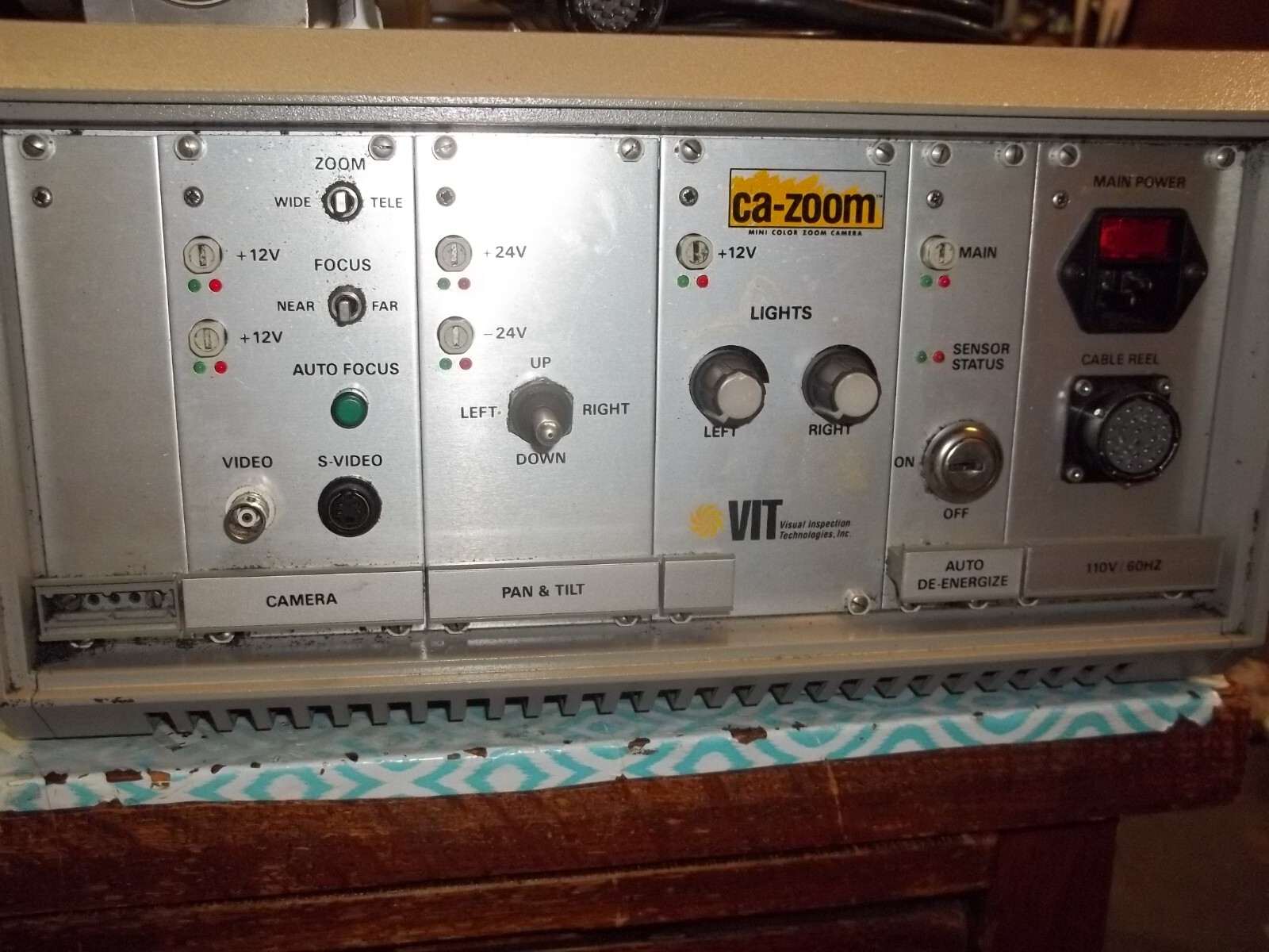 VIT VISUAL INSPECTION TECHNOLOGIES CAZOOM CA-ZOOM CAMERA PROBE CONTROL UNIT(619)
