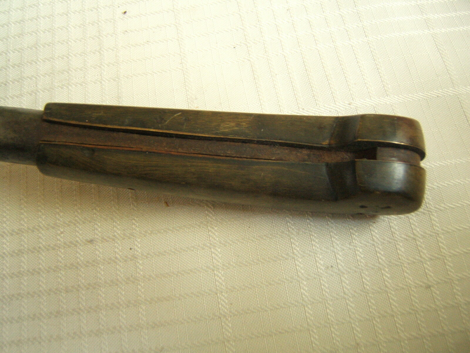18TH ISLAMIC PERSIAN DAGGER HORN HANDLE CHISEL BLADE