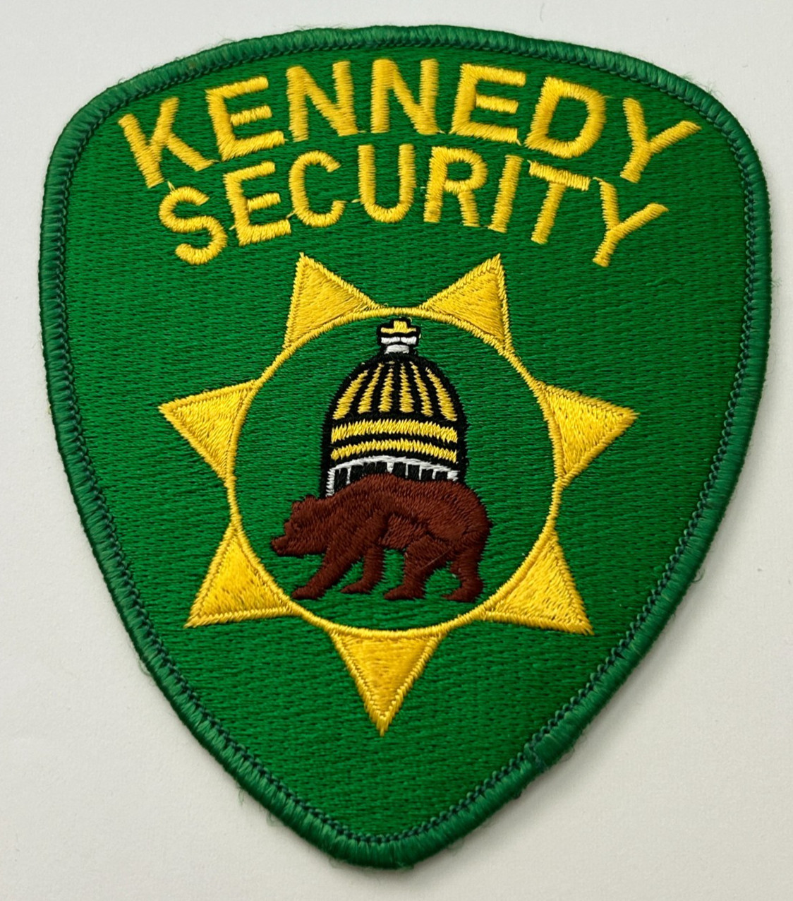 Vintage Kennedy Security Sacramento California Patch Unused
