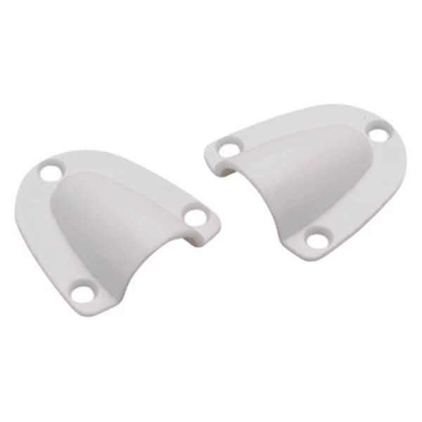 Seachoice UV/Weather Resistant Molded Clam Shell Small White 2/Pk 16161