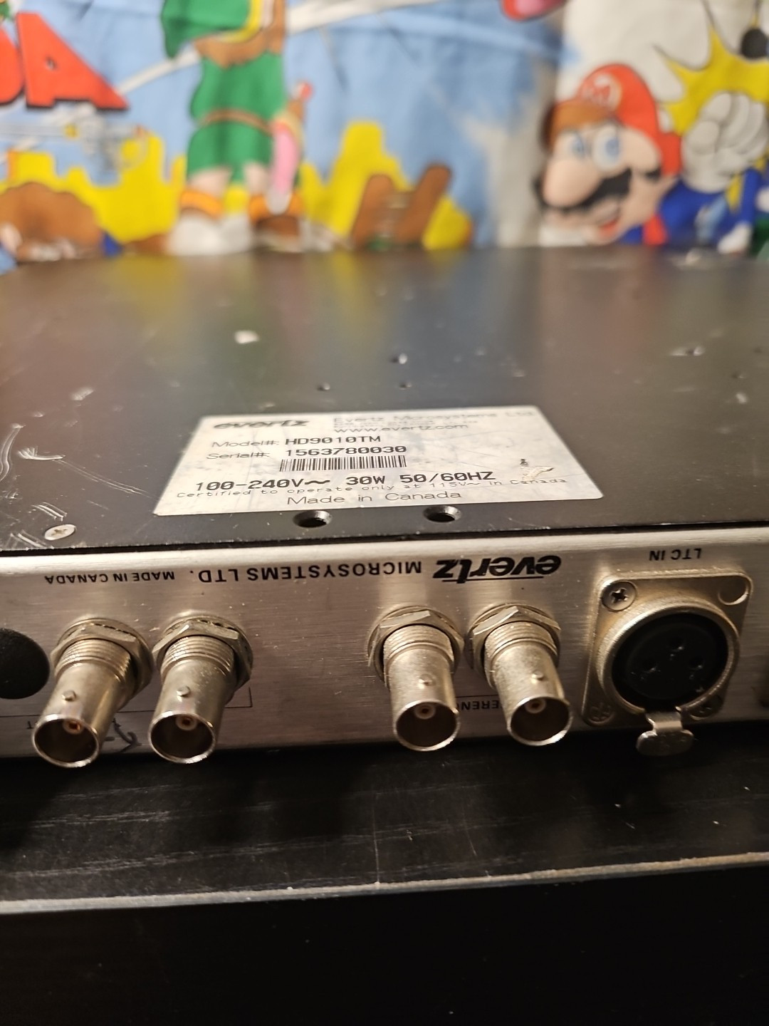 Evertz HD9010TM HD Time Code Master Reader Generator System LTC ATC 2x PS Untest