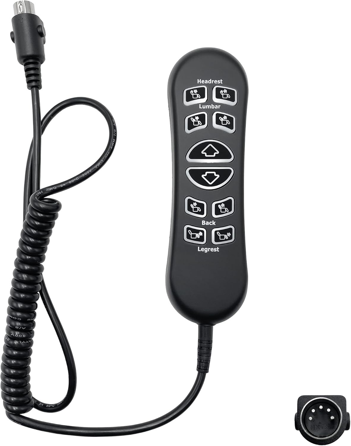 10 Button 5 Pin Lift Chair Remote Replaces Model HSW310-KBA HSW310-B-KBA Hand