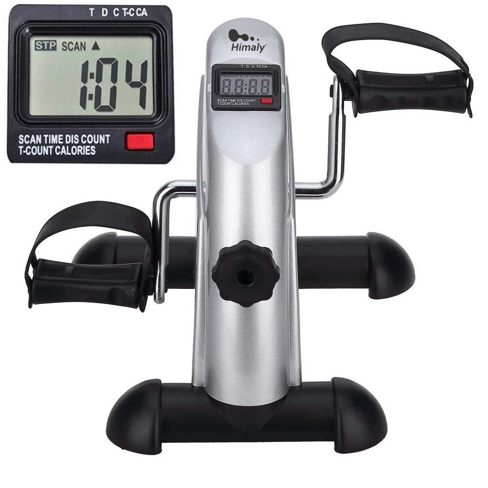 Mini Exercise Bike, himaly Under Desk Bike Pedal Exerciser Portable Foot Cycl...