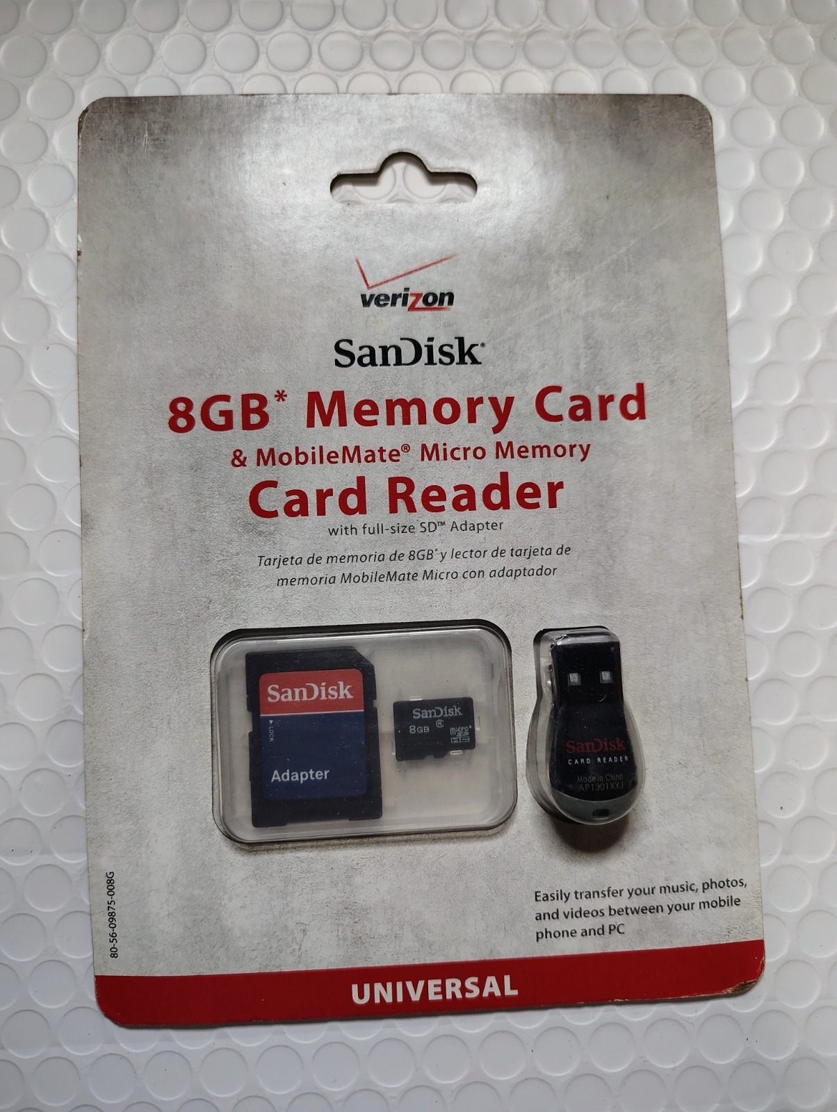 Verizon SanDisk 8GB Memory Card MobileMate Micro