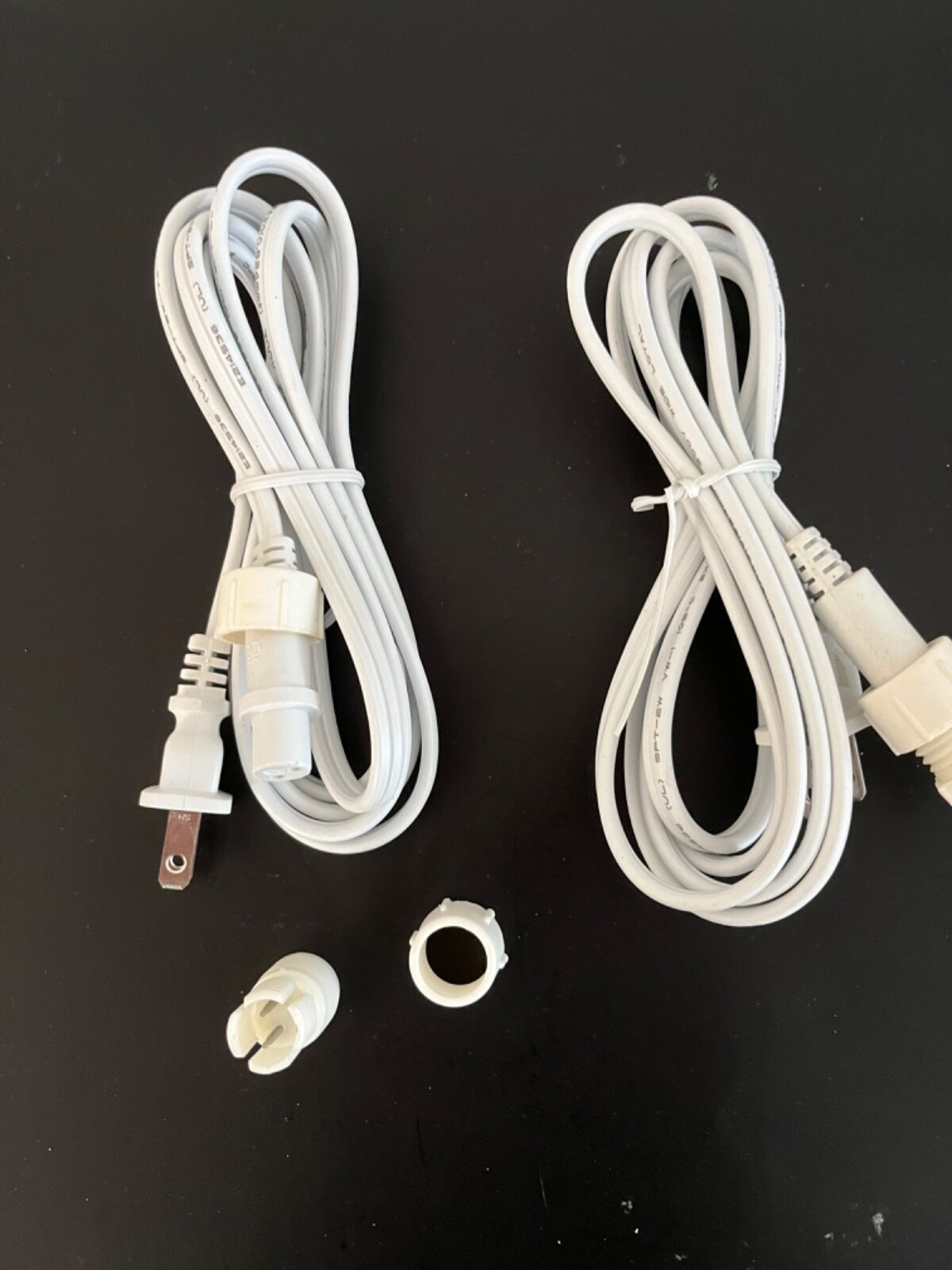 TWO. 2-Wire 1/2" Rope Light 6' Power Cords