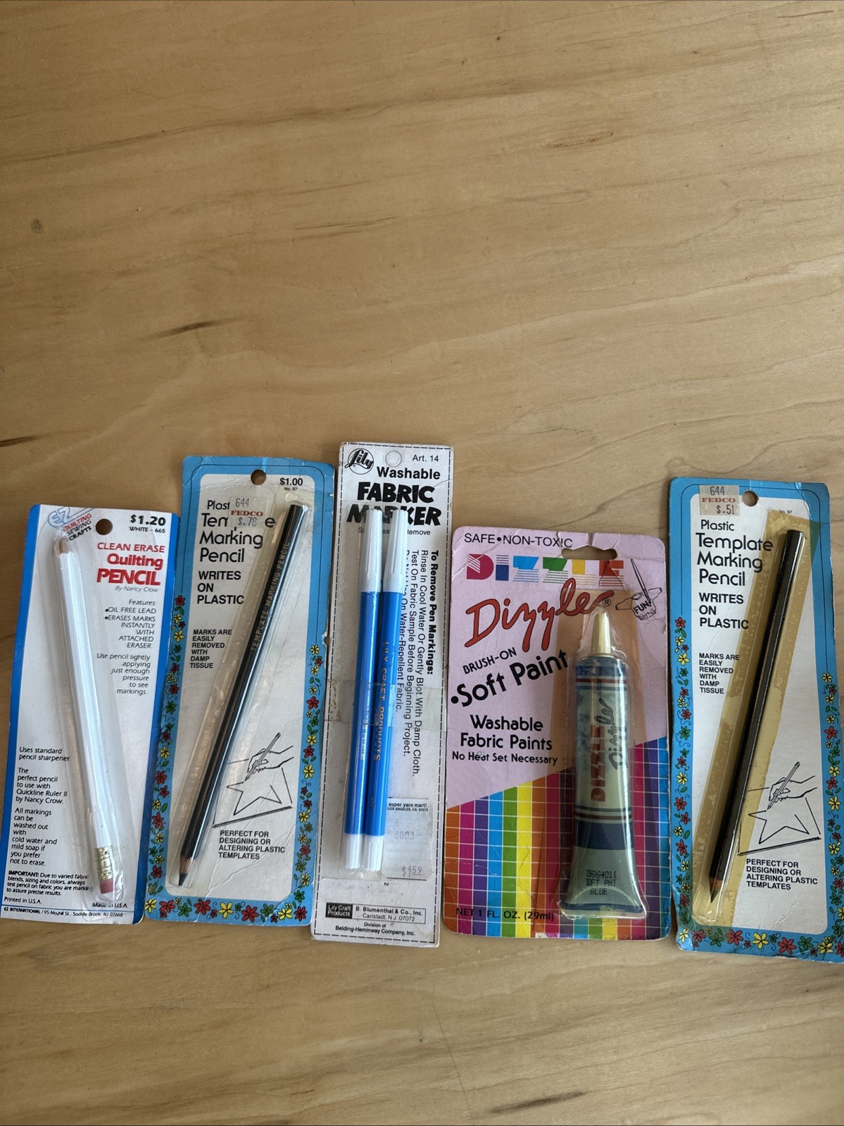 Vintage Quilting Pencil, Fabric Paint, Fabric Marker, (2) Template Pencil NOS