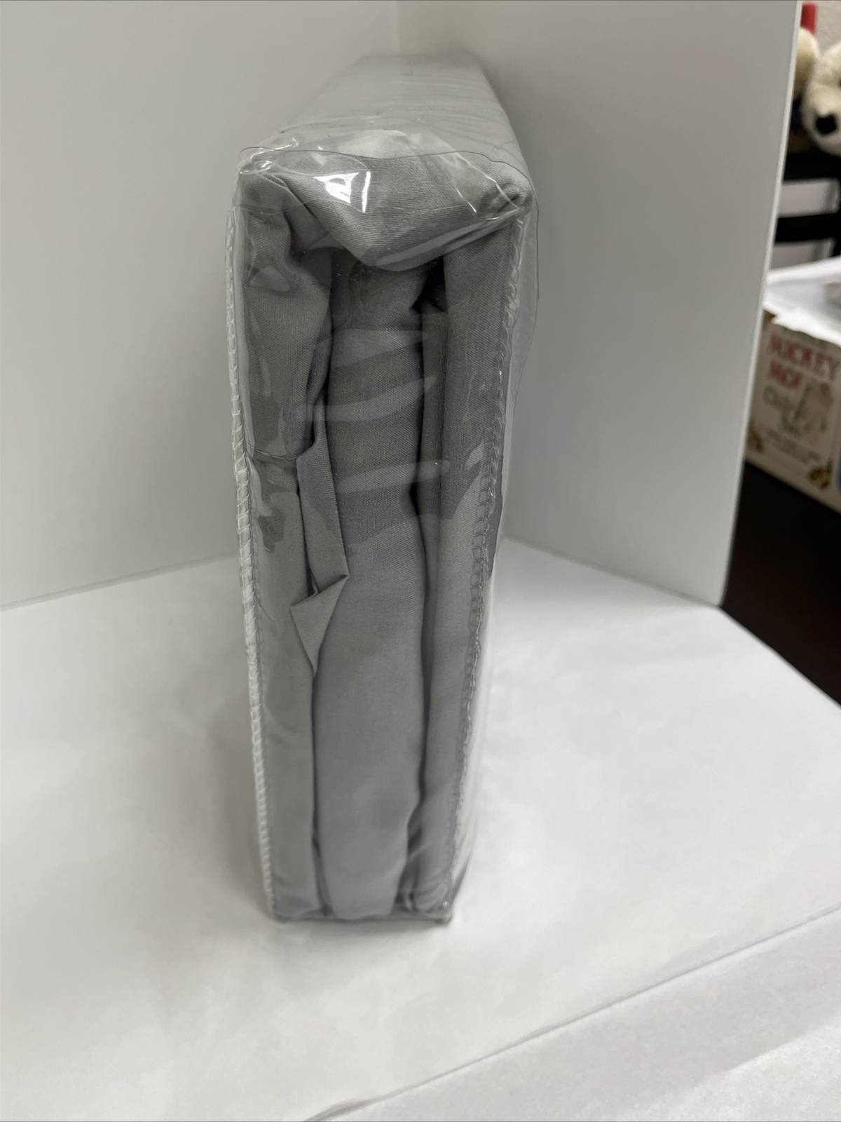 OCM College Dorm Microfiber 3 Piece Sheet Set Twin XL Solid Gray - New & Sealed