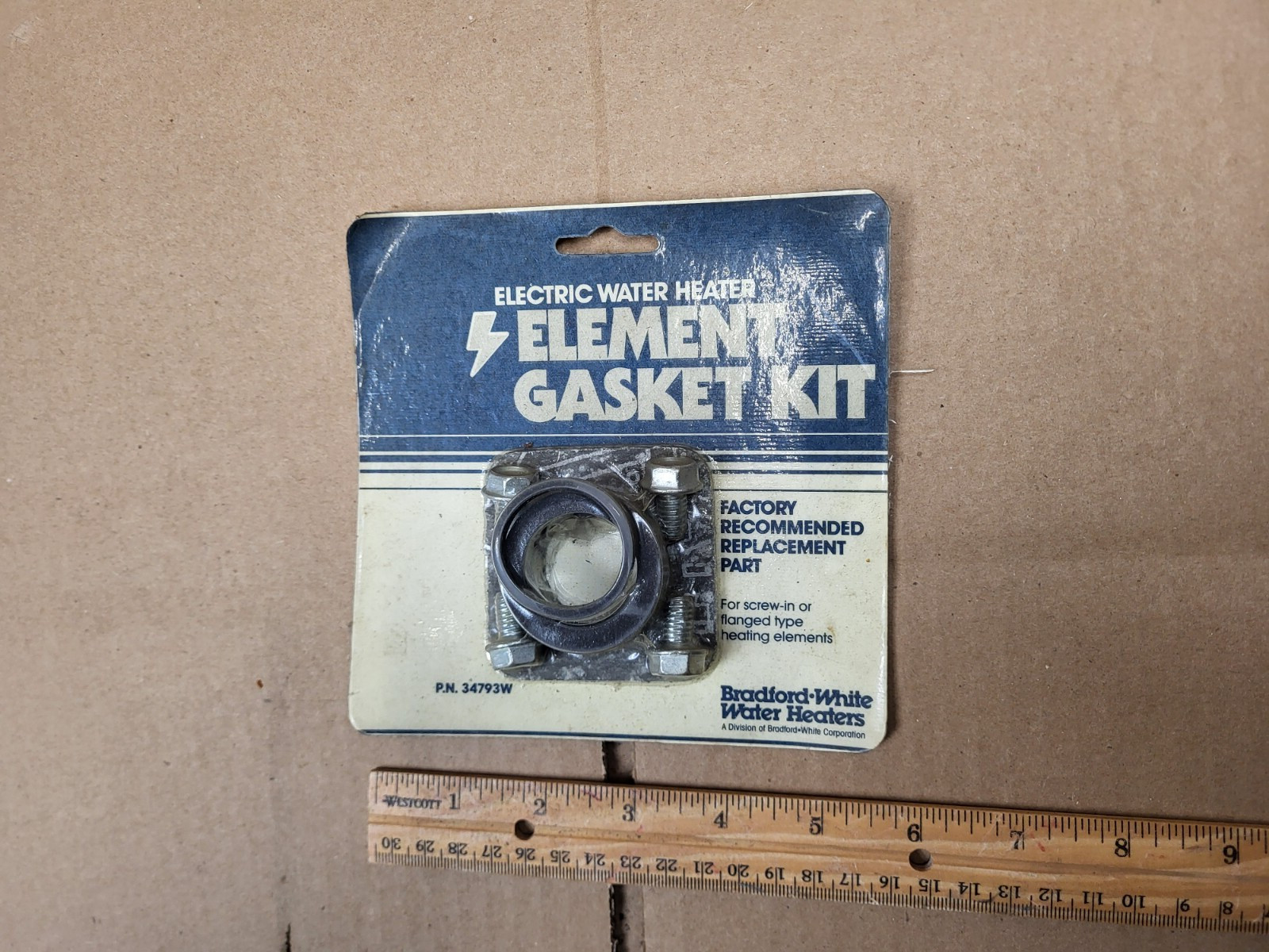 Bradford-White Heater Electric Element Gasket Kit 34793W