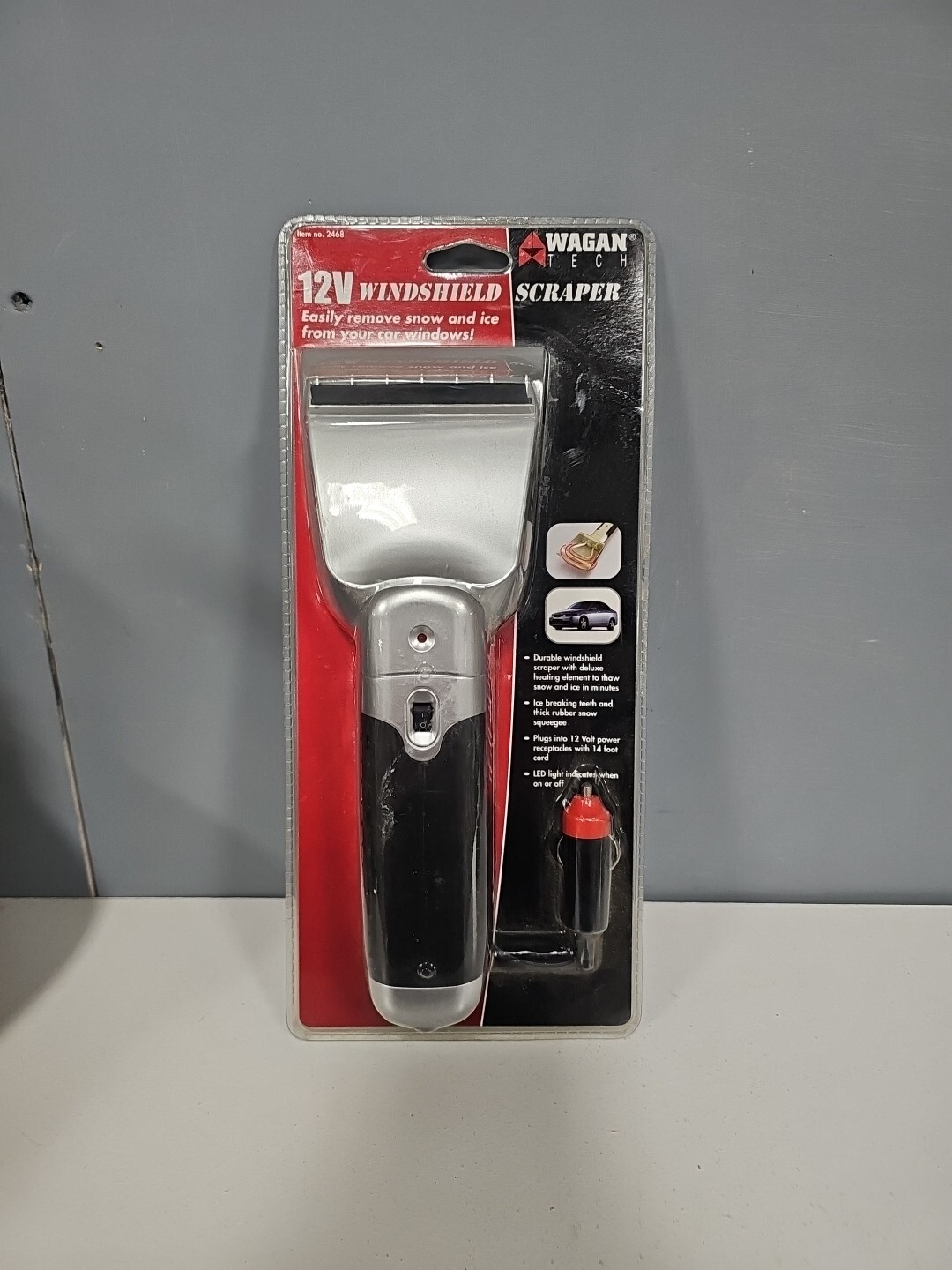 Car Heated Electric Windshield Ice Scraper 12V Snow Melter Wagan Tech NEW Winter