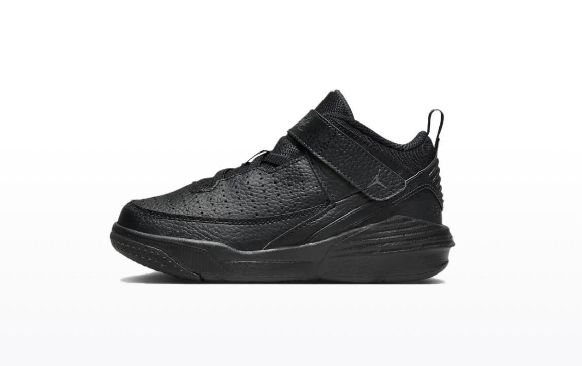 Nike Jordan Max Aura 5 (PS) Sneaker Preschool All Black Hi-Top Basketball Shoe