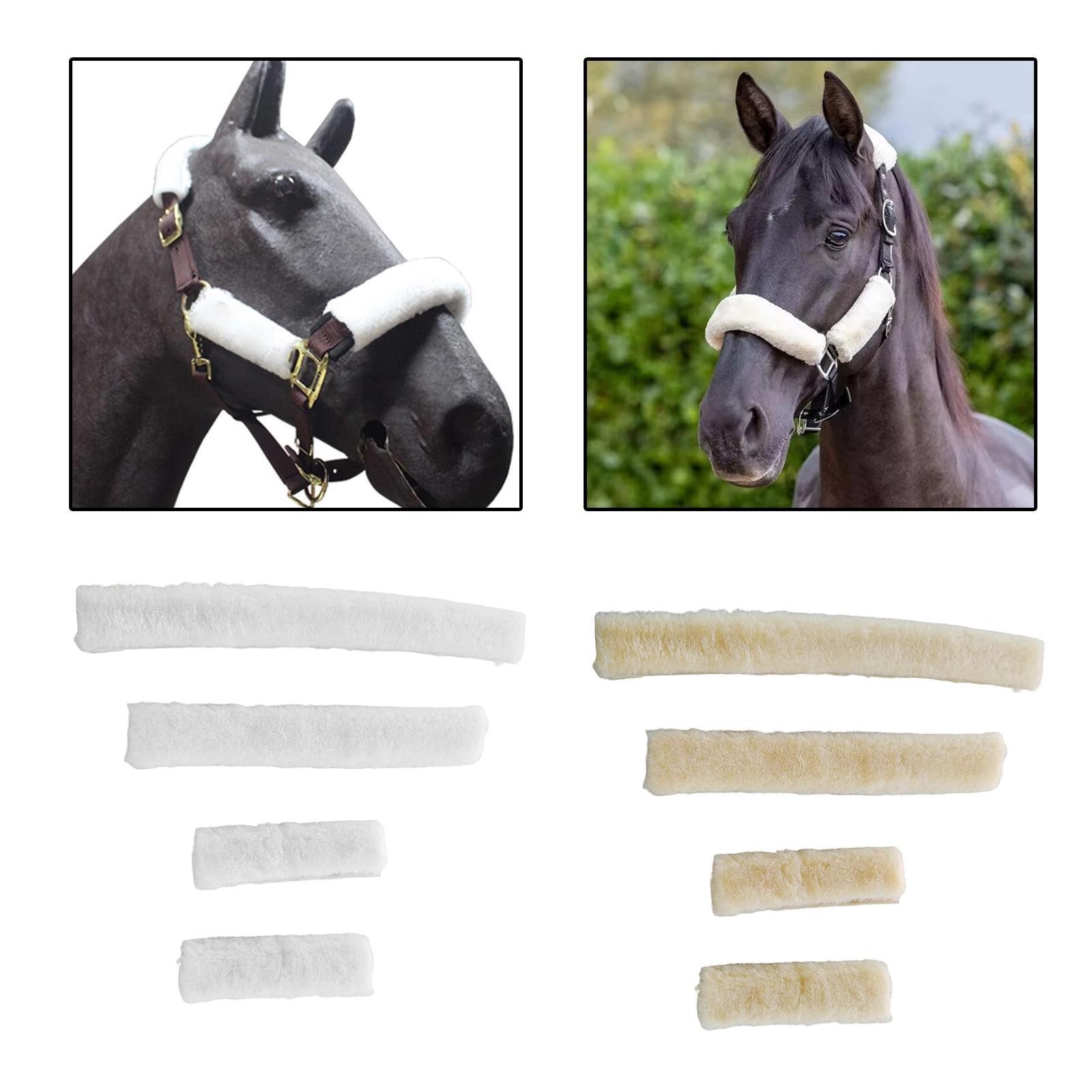 Horse Halter Covers Set Horse Halter Tube Set Easy to Install Soft Padded