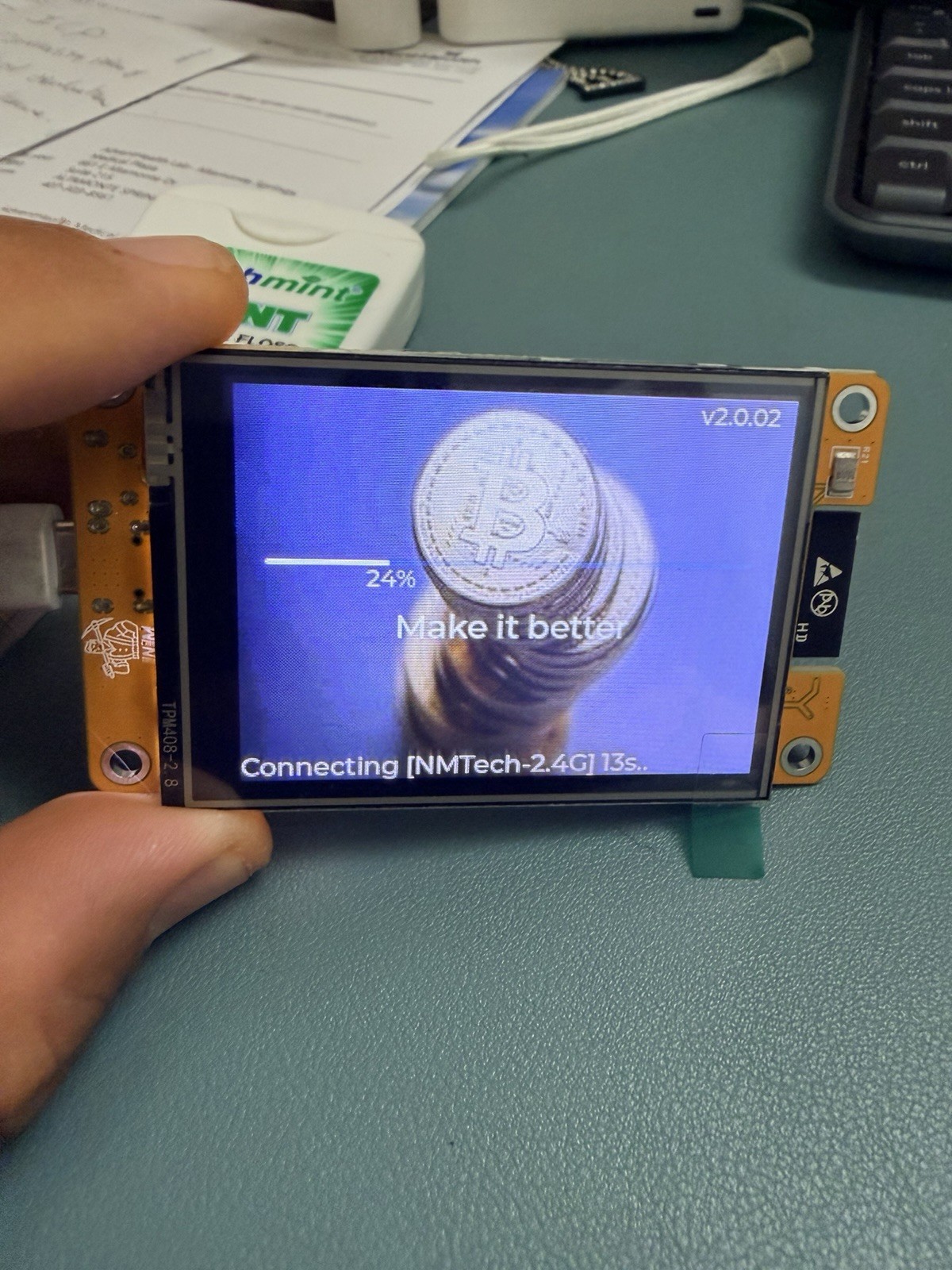 Bitcoin Miner ESP32 Development Board with 2.8" Touch Screen